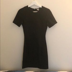 Wilfred Dress Maroon with Black embroidery